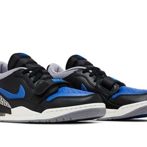 Nike Jordan Legacy Black and Blue Shoes